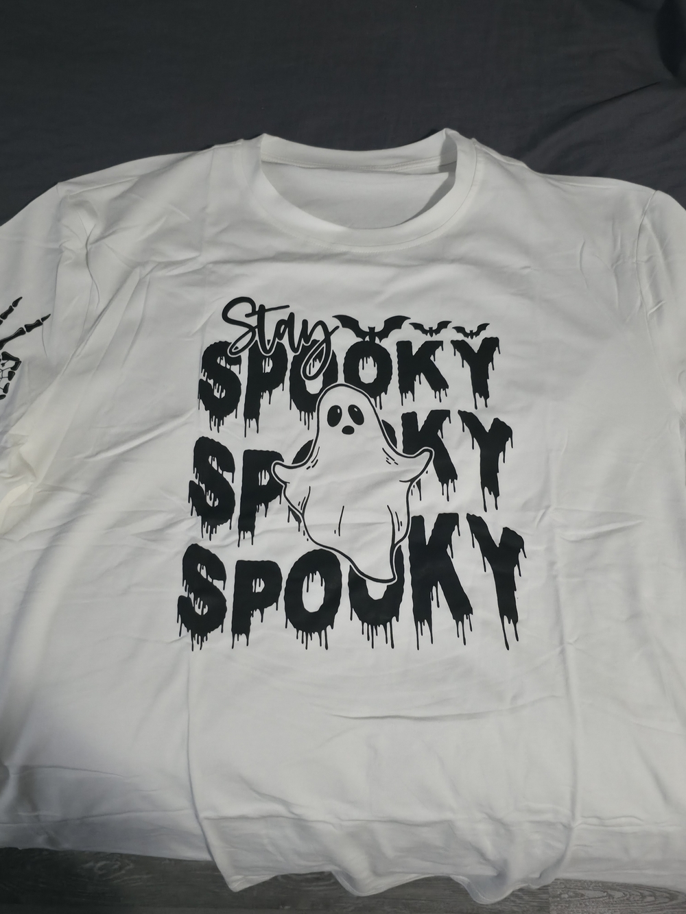 Stay Spooky White Graphic Tee